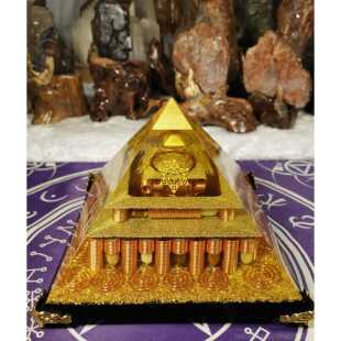 高档新品原巨吸金水创晶字摆件家里办公室公司商塔务艺术桌金面摆