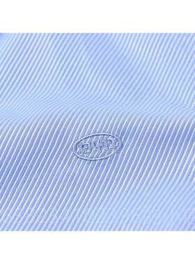 新款比亚迪人4店D工装衬衫男女长袖短袖S蓝色衬衣BY管理员工作服