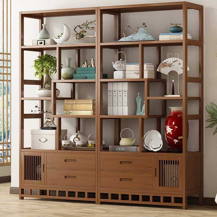 古董陈列柜展示置物架隔断茶叶新中式客厅架子小摆件多宝阁博古架,3C数码配件,摄像机配件,淘宝优惠券,粉丝福利购,淘宝优惠卷