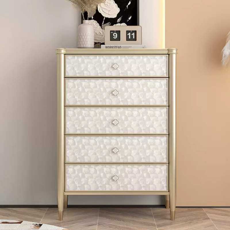 美式轻奢贝壳五斗柜法式奶油风卧室抽屉储物柜现代简约实木床尾柜,3C数码配件,摄像机配件,淘宝优惠券,粉丝福利购,淘宝优惠卷