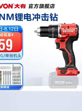 大有（Devon）手电钻 无刷锂电钻冲击钻DID201充电钻螺丝刀大扭力