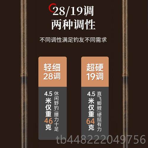 正品逍遥竹鲫鱼竿超轻硬超细鱼竿细台钓28调极碳素手竿钓鱼竿正竿