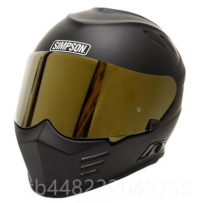 正品现货SIMSON辛普揭面全P盔碳森纤维哈雷风格匪帮头盔印第安DS