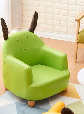 儿童懒人布艺沙发可拆洗客厅换鞋凳单人卡通皮质宝宝垫脚小凳子