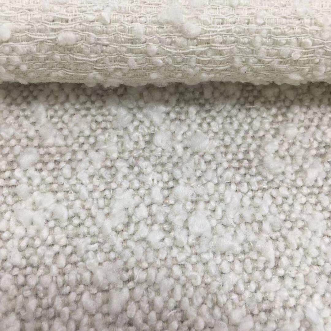 北欧毛毛布泰迪绒羊羔绒白色座椅套布艺沙发软包脚凳家居家纺面料