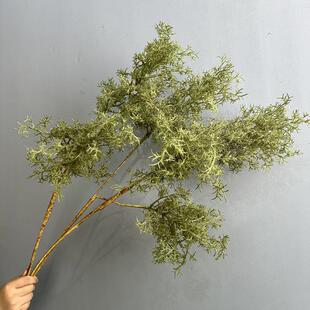 仿真黄栌迷雾花艺絮状个性婚庆软装摆件珊瑚草雾中情人仿真烟树