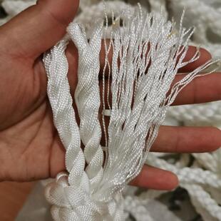 船用缆绳尼龙绳子耐磨船绳涤纶锦纶游艇拖网三股捆绑绳货车牵引绳