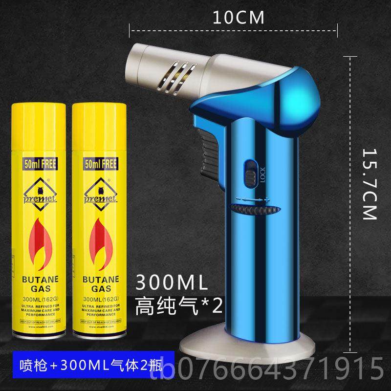 正品喷枪打火机防风火气体艾灸点点艾条用充气直冲雪茄焊枪高温专