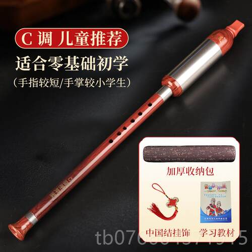 正品奇吹美专乐业巴乌器学生C调降B调儿童专用初小学演奏级树脂竖