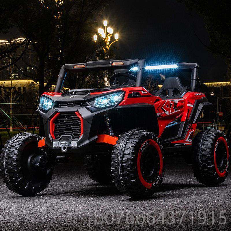 正品超大双座儿童电动车四轮遥控越野宝宝童亲子车玩汽车可具人坐