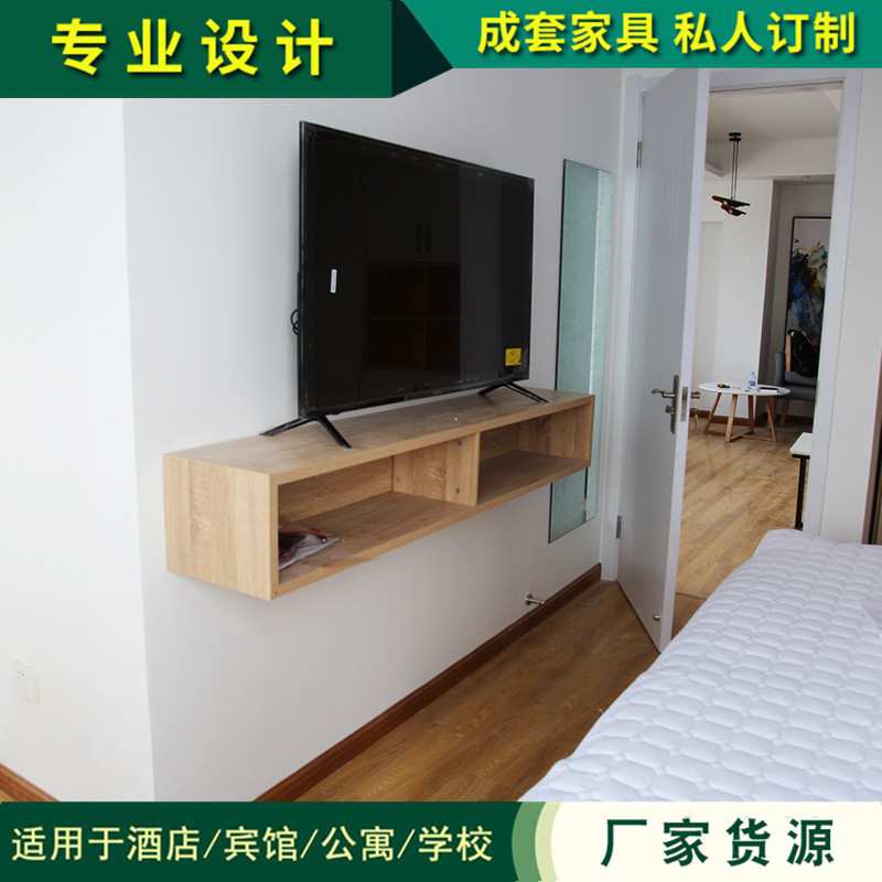出租房公寓双人床套房家具  常熟酒店套房客房公寓家具