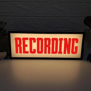recording light box创意灯箱led灯家居气氛台灯RECORDING灯箱