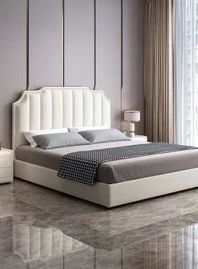 NRFB095#科技布床免洗现代简约小户型1.8米布艺双人床港式轻奢网