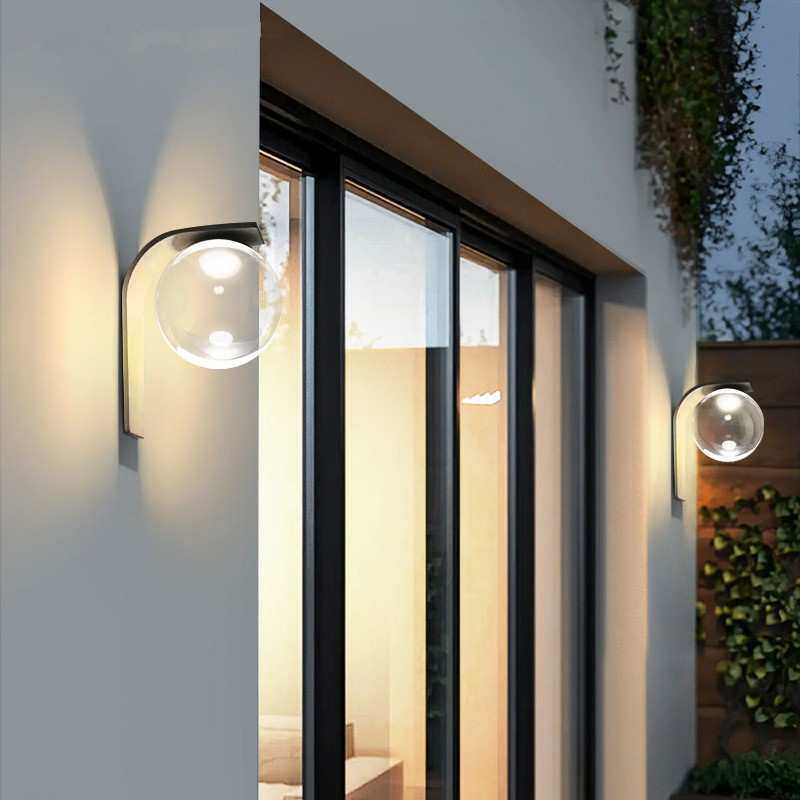 户外庭院壁灯太阳能室外围墙灯别墅柱子壁灯露台花园布置景观灯
