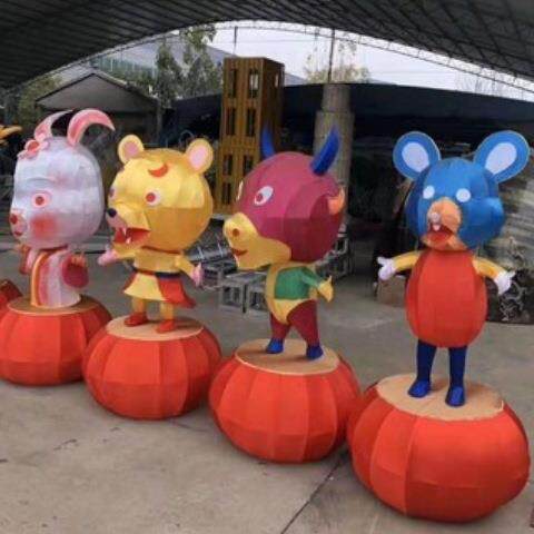 厂家制作安装2025蛇年灯组春节元宵装饰十二生肖全套花灯彩灯灯会