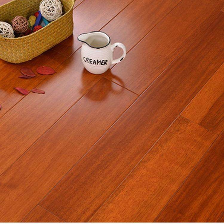 纯实木地板番龙眼圆盘豆仿古橡木纹进口原木卧室环保厂家直销家用