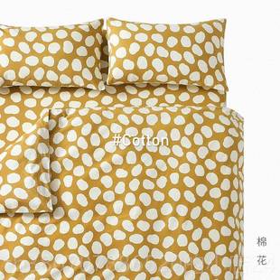 高档Castle 棉花COTT Gar套den全棉加磨单毛四件套被厚套床枕组合