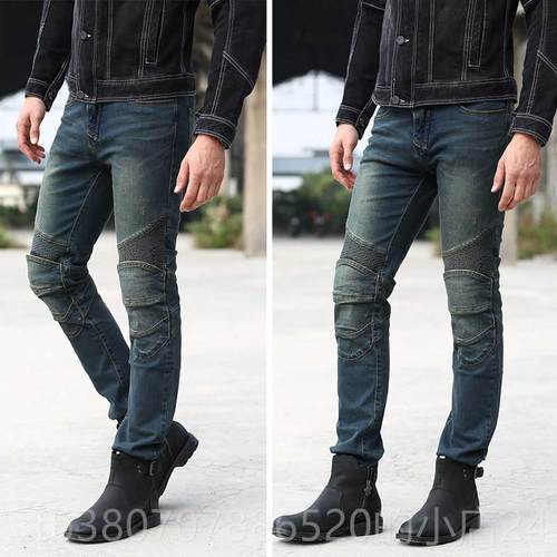 高档uglybros丑兄弟托行车摩骑裤防车摔牛仔裤四季修身赛服机车裤