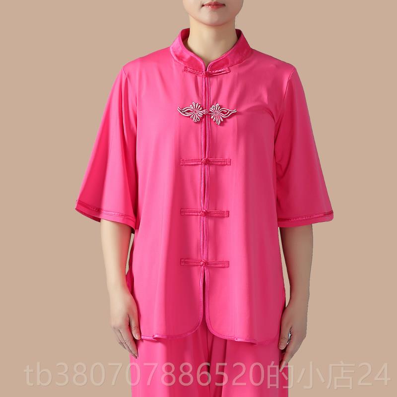 高档武士龙太拳极服女春夏服牛奶丝练功服武太极演出服中老年术中图片