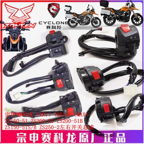 宗申赛科龙(RX1S MAX)ZS150/200-51B闸把 手把开关 电源喇叭开关