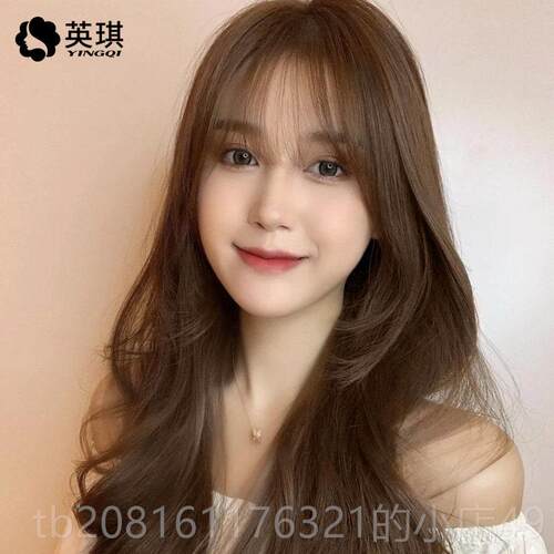 正品英琪假发长大发夏蕾丝女波浪长卷发空然气刘海自真人发丝全头