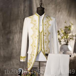 王舞表演欧洲贵族服装 宫廷古子长裙欧洲戏台剧戏剧服装 覆男装 正品