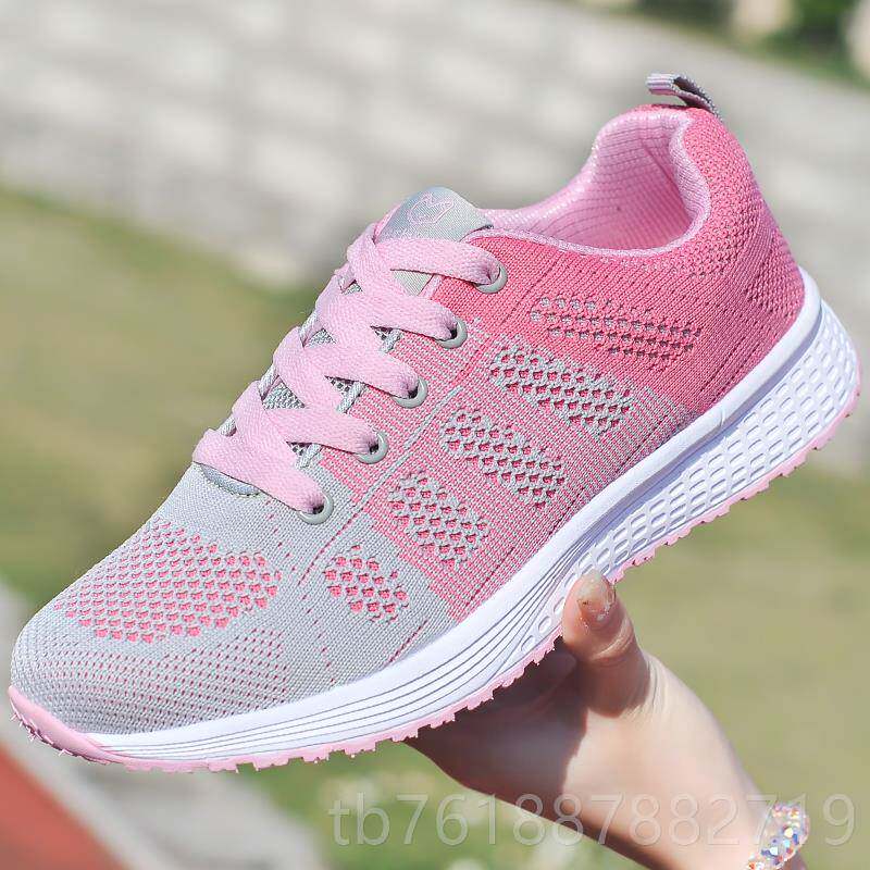 正品夏中年年平底女鞋轻妈妈鞋防滑跑步运动鞋女便中老季人健步旅