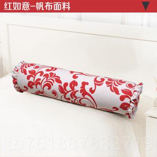新款韩枕式糖长枕头圆柱形腰垫帆布长枕头时尚果头条形腰垫圆形腰