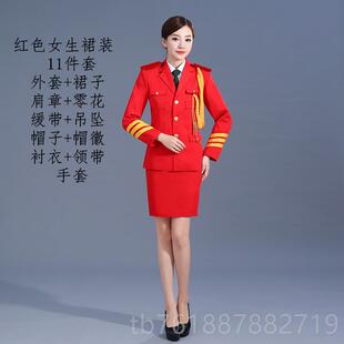 正品红色喜庆管军鼓队乐婚庆大鼓服弦乐队合唱团舞台舞蹈中年演老
