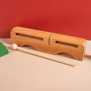 新款奥尔夫乐器统乐方木梆子传民族乐器戏梆子高低音梆子儿曲童打