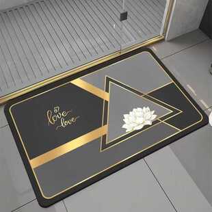 现货纳帕皮卫生间进门浴室吸水脚垫软垫地垫厕所防滑速干Pu垫子