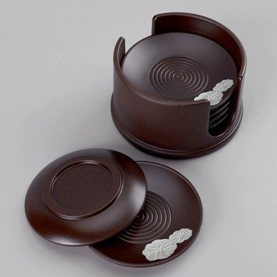 日式简约电木圆杯垫套组隔热防滑茶托创意杯托茶几杯垫茶道零配件,餐饮具,杯垫,淘宝优惠券,粉丝福利购,淘宝优惠卷