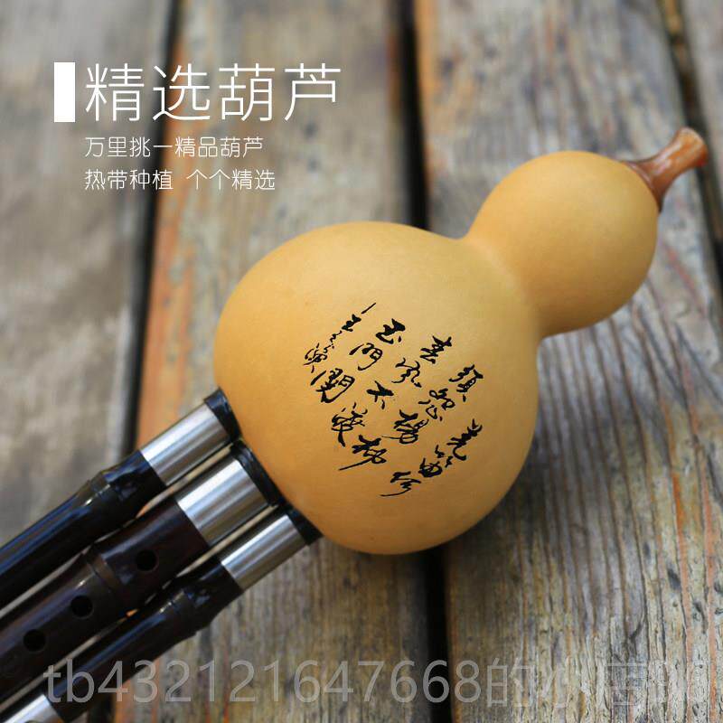 高档黑檀木管 葫芦丝 筚乐器 专 业演奏型 F调 G调B调 C调降 郎