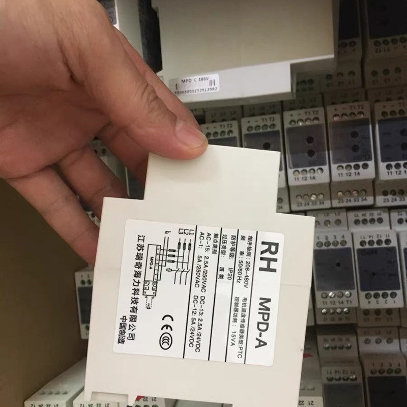 蒂森扶梯相序继电器/电机温度传感器/蒂森MPD-A无锡瑞奇海力MPD-C