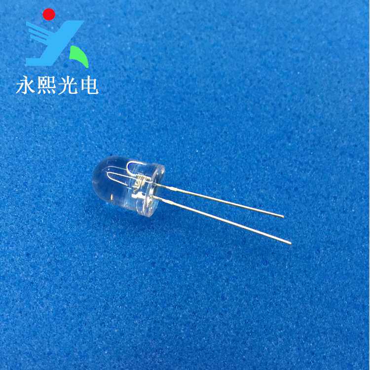 8MM长脚rgb七彩慢闪led灯珠 f8直插rgb发光二极管