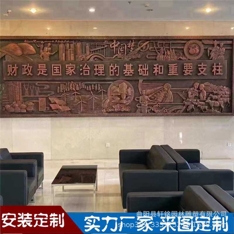 定制锻铜铸铜浮雕立体壁画室外装饰背景墙古建筑历史墙壁艺术镂空