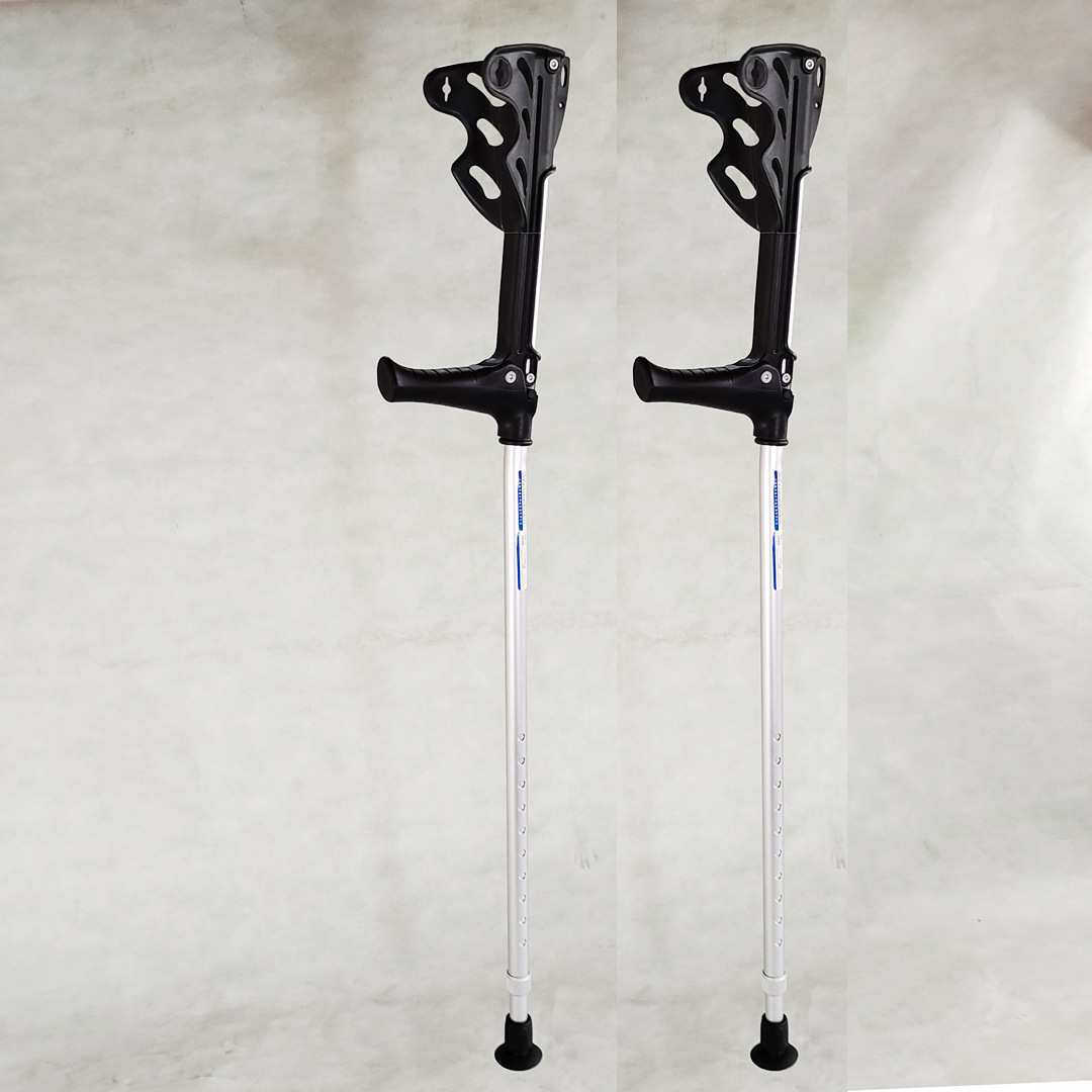 肘拐前臂拐杖手臂铝合金腋下拐防滑拐棍高度可调登山杖拐杖助步器