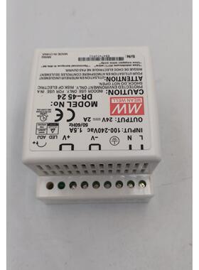 DR-4524 明纬导轨开关电源45W工业用输出DC24VDC15VDC12VDC5v