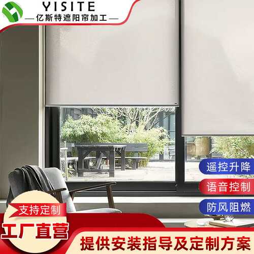 新款上市卧室防风卷帘 冬天保暖遮光升降式卷帘 酒店阳台智能控制