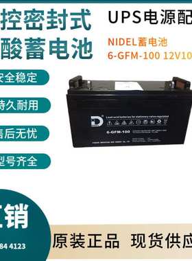 NIDEL蓄电池6FM-100 12V100AH 通信电源 安防系统 信号系统