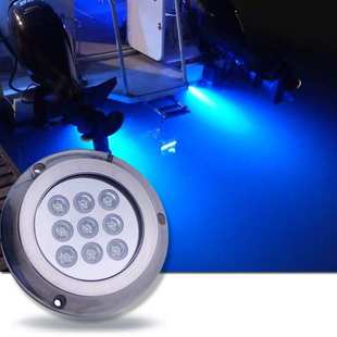 船用RGB 316不锈钢游艇灯IP68防水泳池灯LED船尾水下船灯