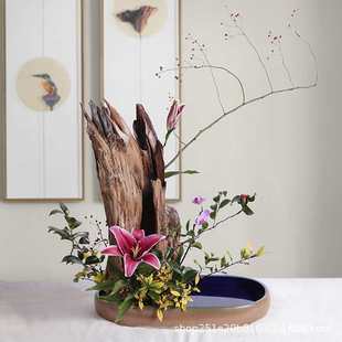 沉木造景鱼缸造景沉树森林杜鹃根沉木树桩大号大型客厅摆件插花器