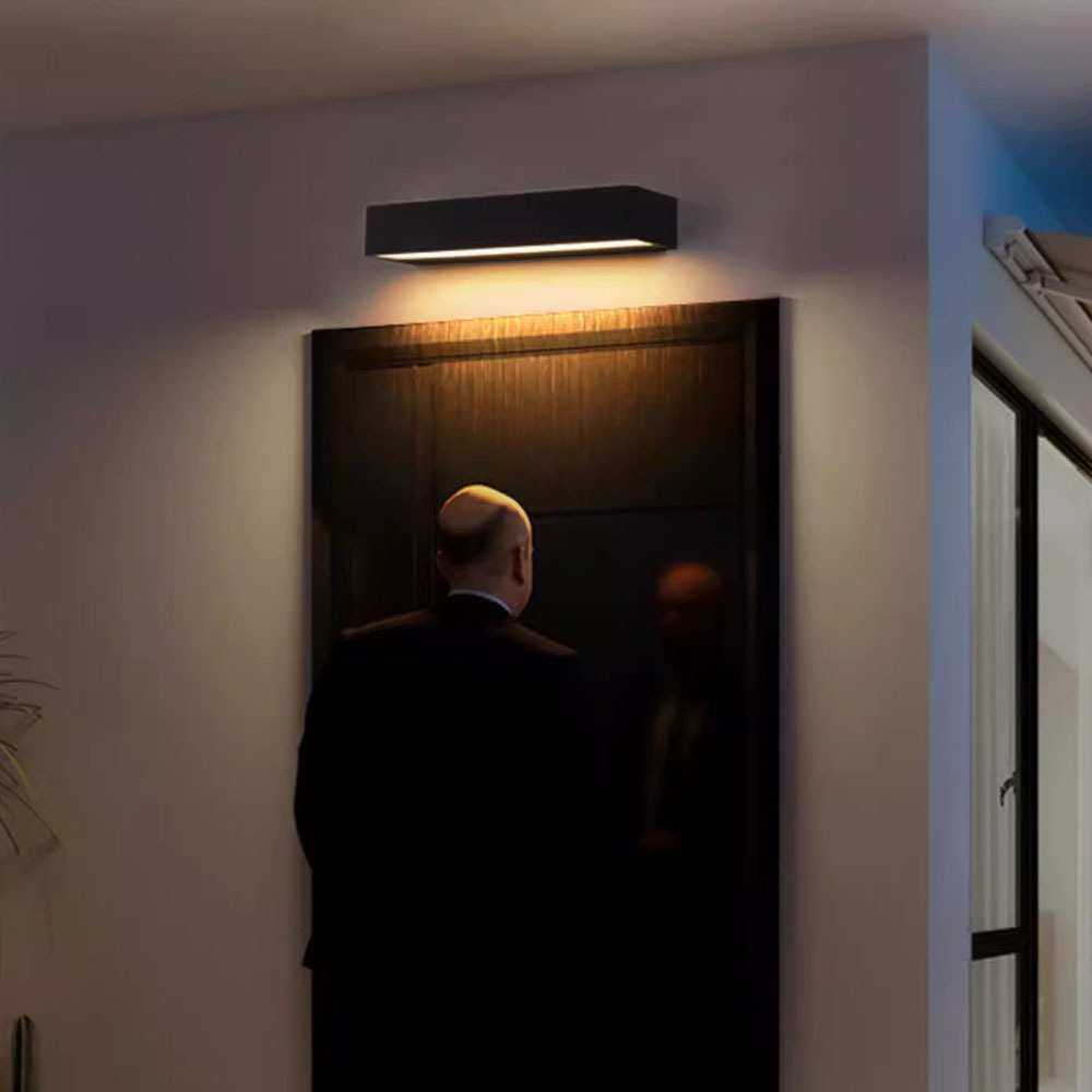 简约风北欧户外防水壁灯门头灯LED铝材阳台过道客厅卧室床头壁灯