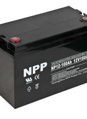 NPP耐普蓄电池12V100AH NP12-100 直流屏太阳能ups蓄电池质保三年