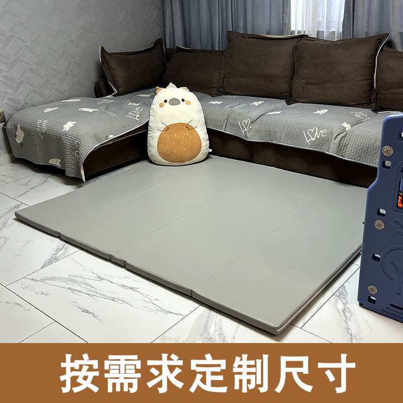 儿童PU爬行垫无甲醛婴儿家用宝宝4cm地垫可折叠爬行垫围栏配件
