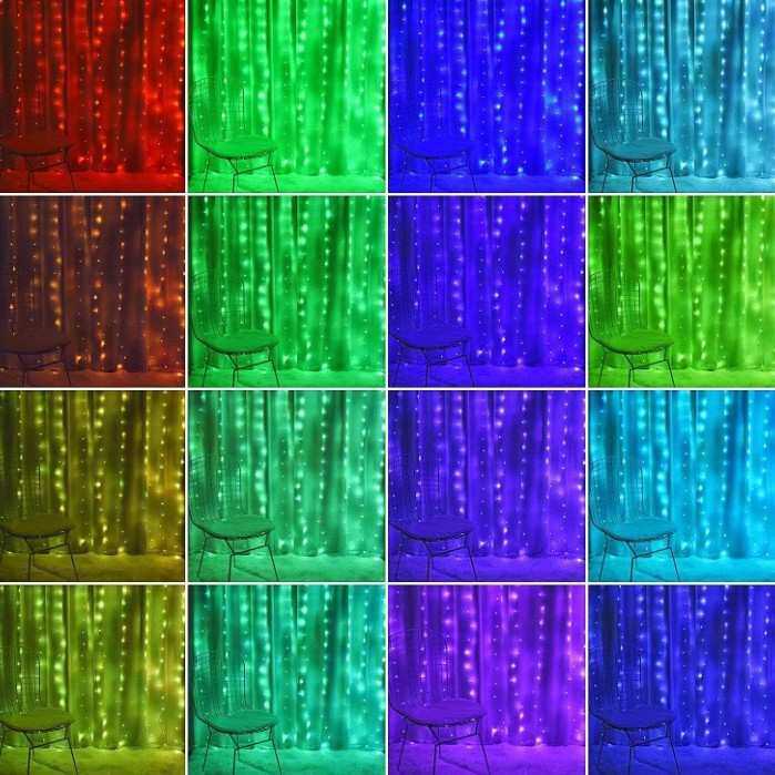 RGB铜线灯窗帘灯USB带遥控七彩同步变色窗帘灯串卧室节日装饰灯,3C数码配件,摄像机配件,淘宝优惠券,粉丝福利购,淘宝优惠卷