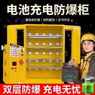 锂电池防爆柜电池充电安全柜铅酸蓄电池防火防爆储存柜子带轮子