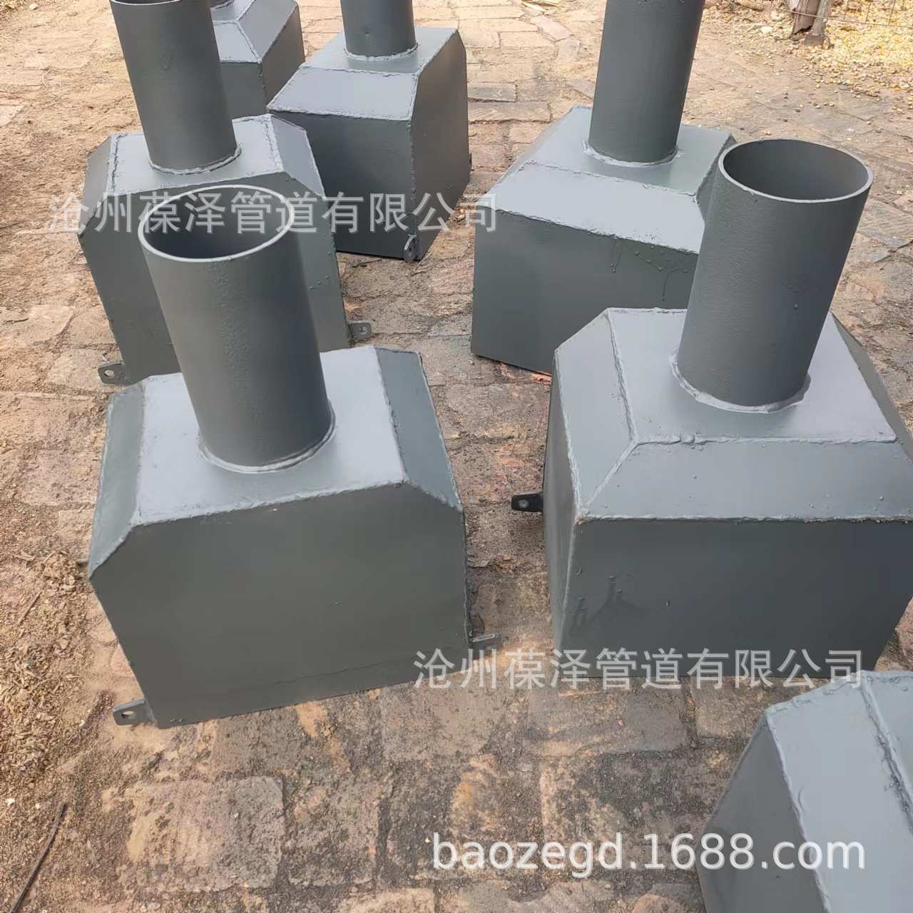 接水斗侧排带耳雨水斗侧墙方形落水口下水排水管焊接排水口