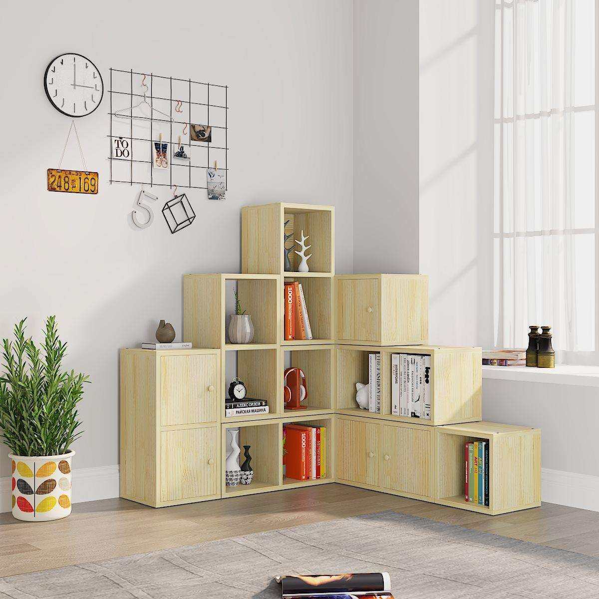 实木小柜桌面收纳柜松木儿童储物柜带门格子柜自由组合柜学生书柜,模玩/动漫/周边/娃圈三坑/桌游,模型制作工具/辅料耗材,淘宝优惠券,粉丝福利购,淘宝优惠卷