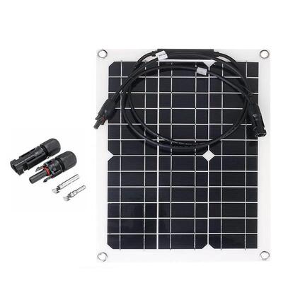 15W 18V MC4输出太阳能柔性板 可充12V蓄电池 控制器支持300W输出
